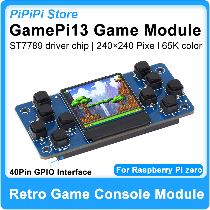 Retro Gaming Raspberry Pi Zero - GamePi13 Retro Game Console Module 1.3inch