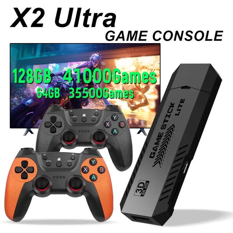 Retro Gaming Arcade Console - X2 Ultra Pro Retro Game Stick