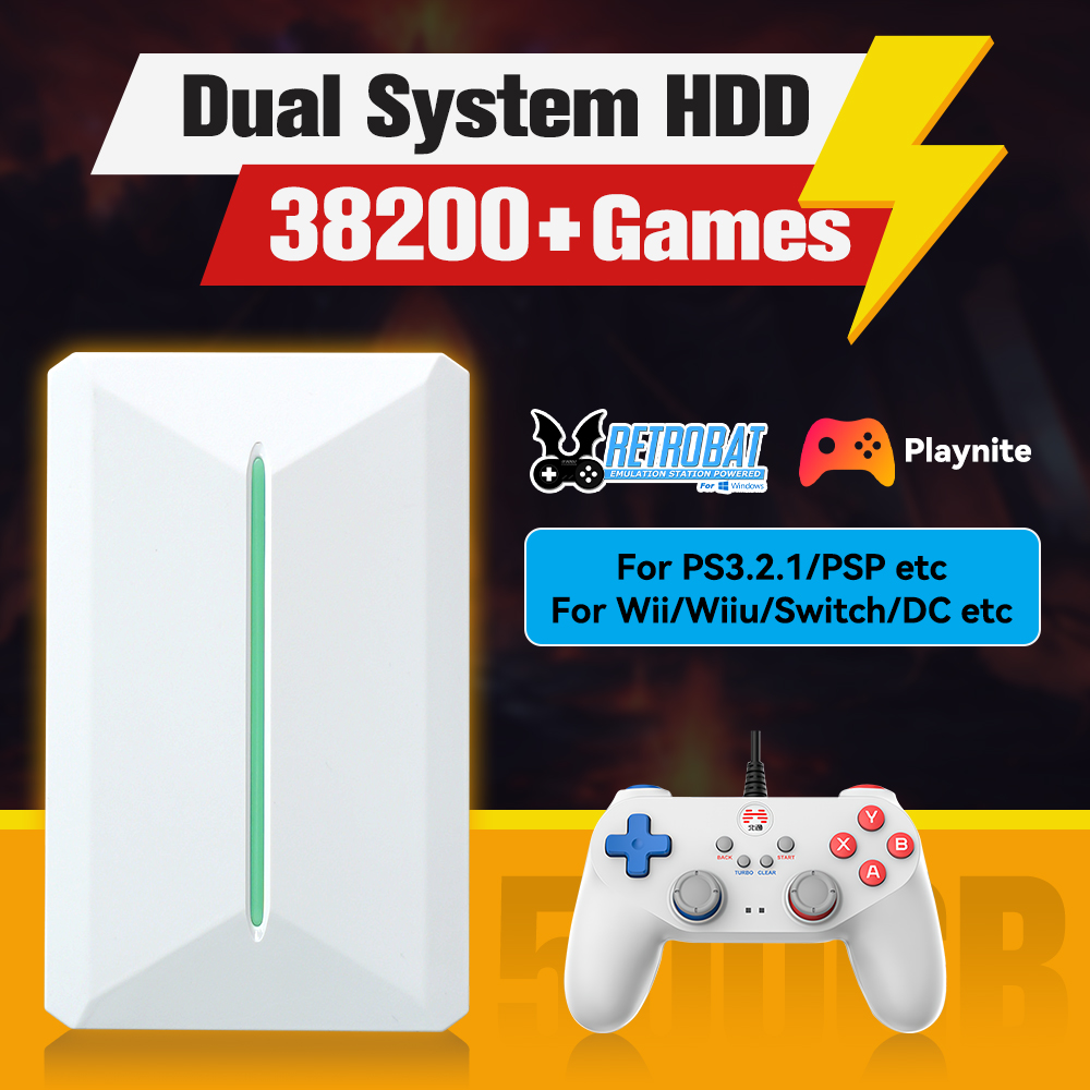 Retro Gaming Devices - Retrobat＆Playnite System HDD Retro Game Console