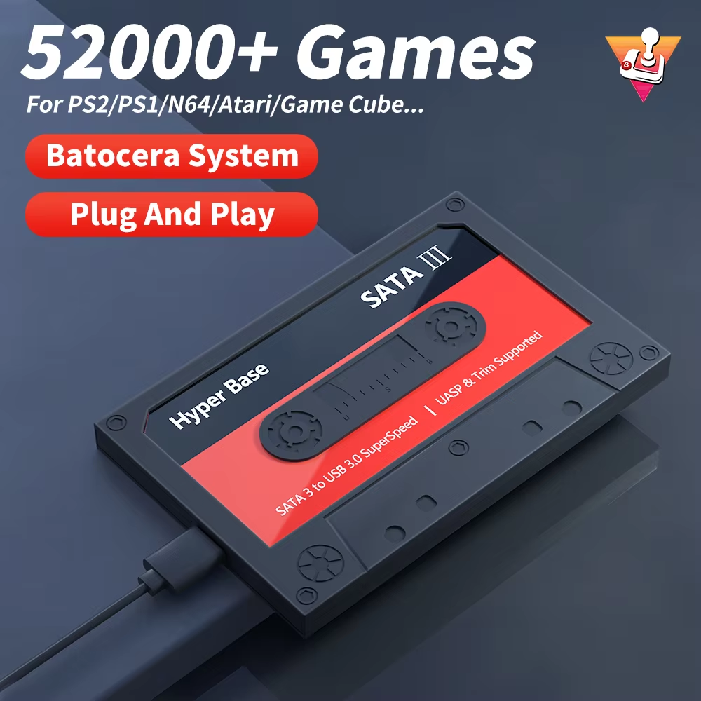 Retro Gaming Hard Drive - Batocera 500G/2T Retro Game Hard Drive