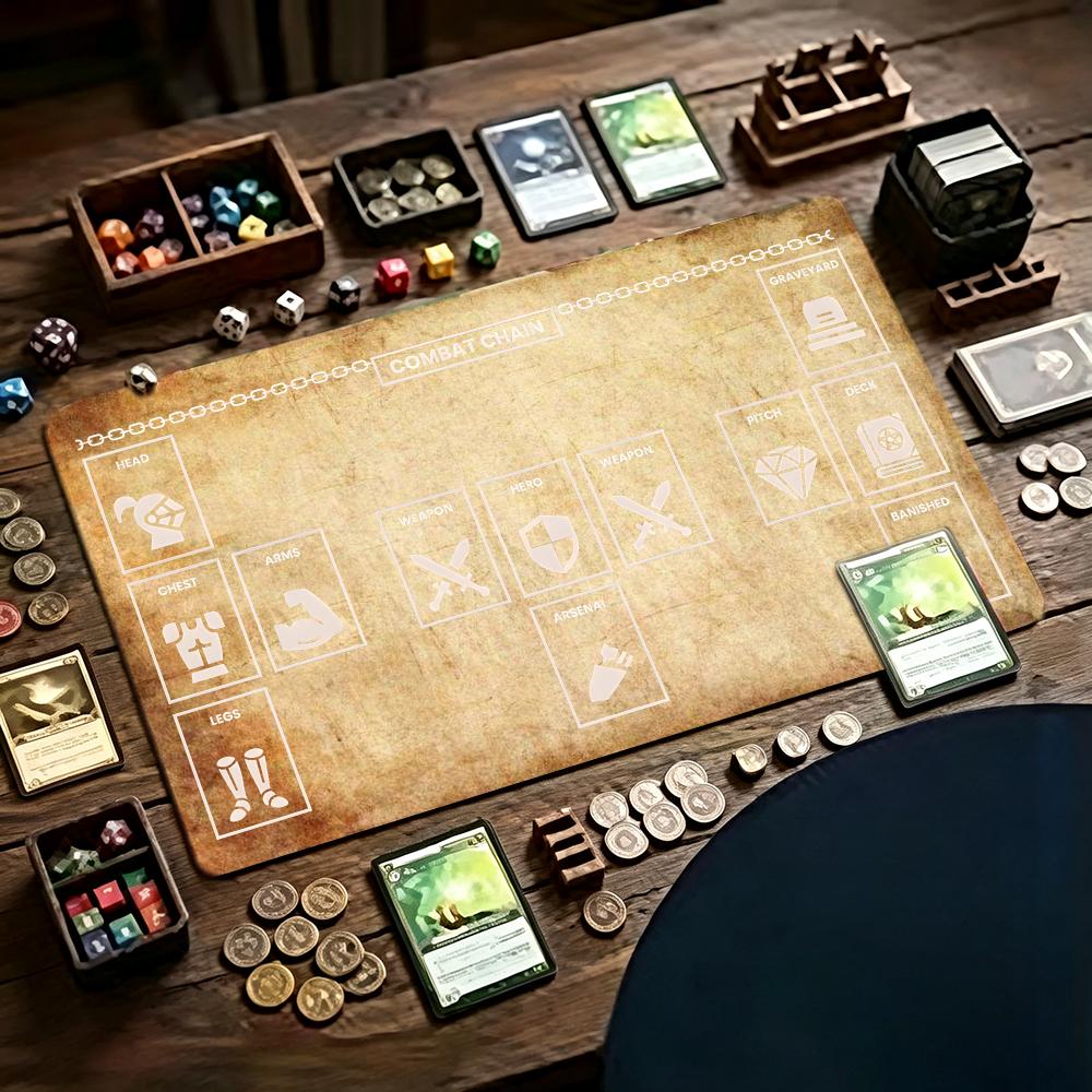 Retro Gaming Zone - Retro Old Paper RPG Game Playmat