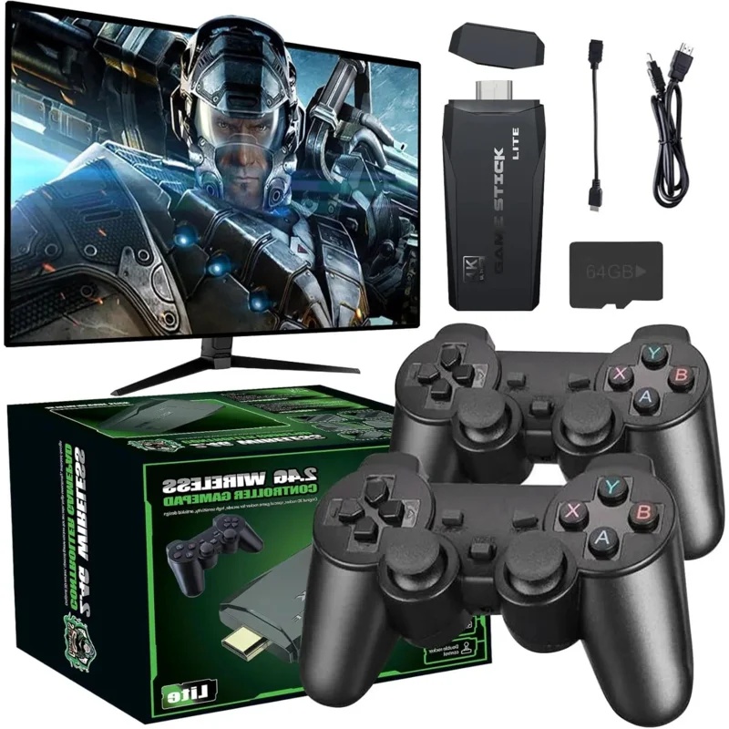 Retro Gaming Stick - 4K Wireless Retro Game Console Nostalgia