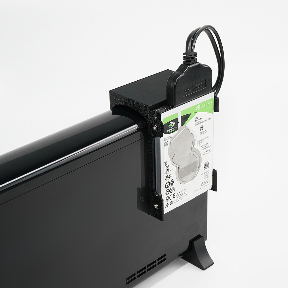 Retro Gaming Hard Drive - Black 3D Printed HDD Hard Drive