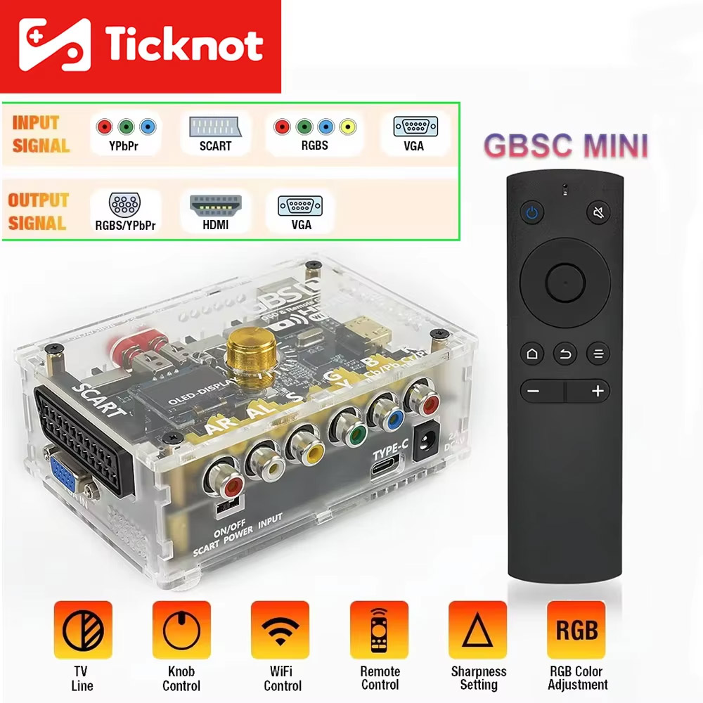 Retro Gaming Hard Drive - TicKnot GBS Control GBSC MINI Video