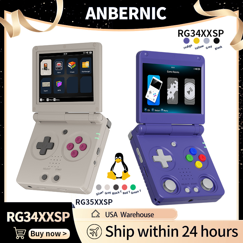 Anbernic RG34XXSP RG35XXSP Fli - огляд і ціна Retro Gaming Arcade Console