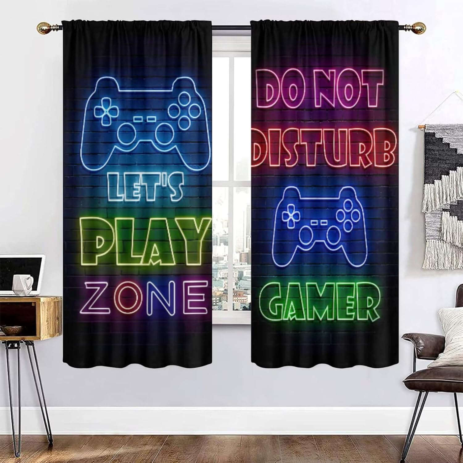 Gaming Gamer Curtain Curtains  - огляд і ціна Retro Gaming Zone