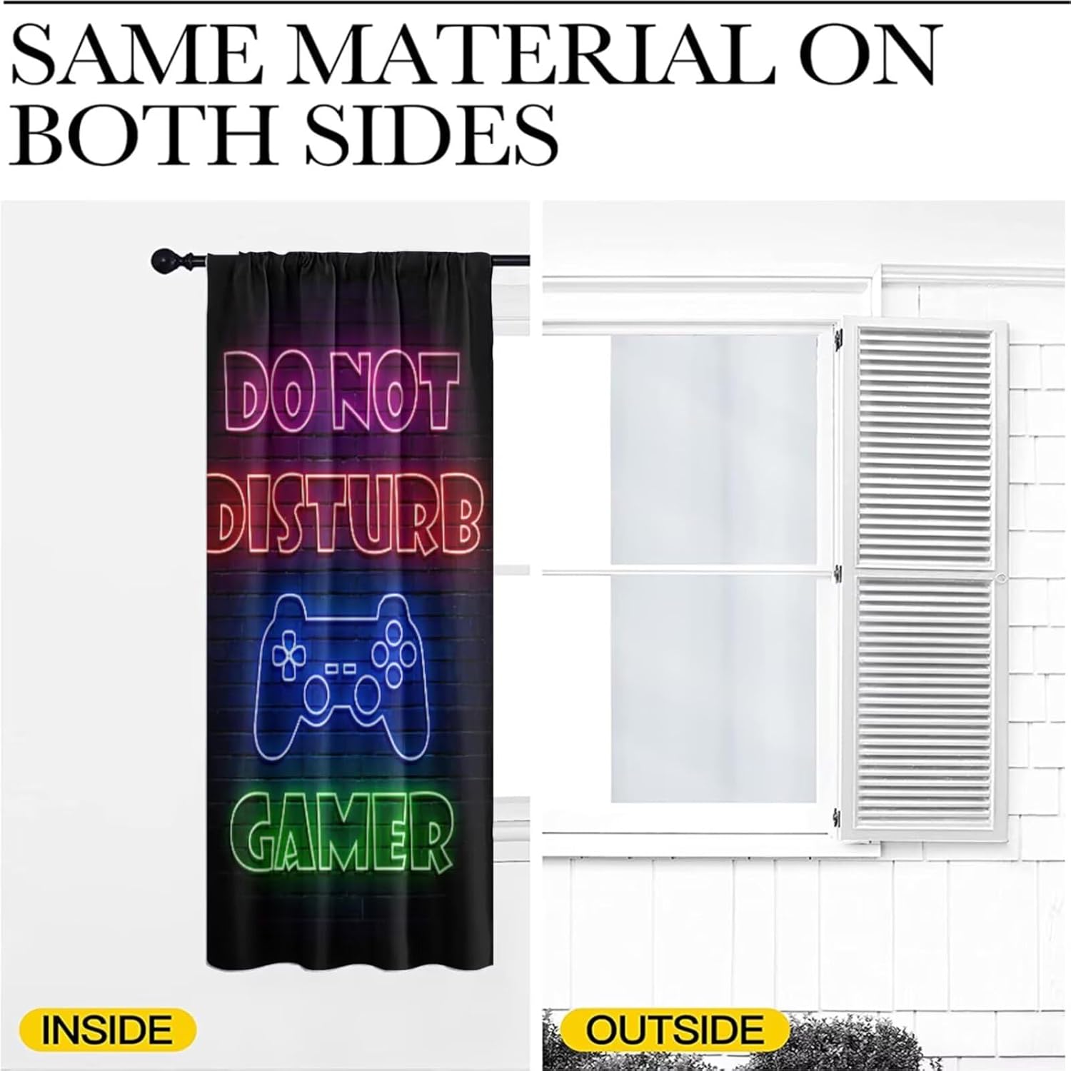 Gaming Gamer Curtain Curtains  - огляд і ціна Retro Gaming Zone