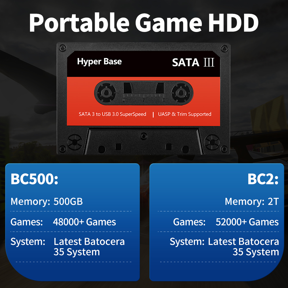 JMachen 500G/2TB Gaming Hard D - огляд і ціна Retro Gaming Hard Drive