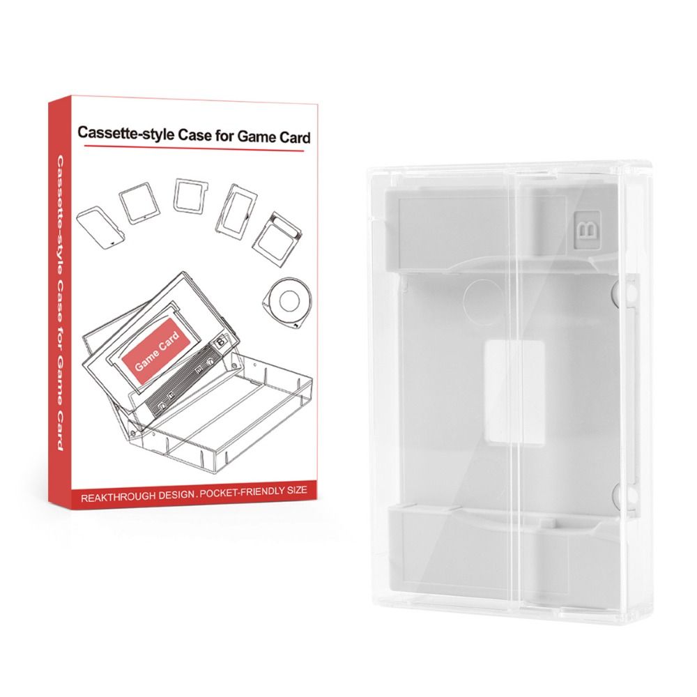 Clear Cassette Storage Box Ret - огляд і ціна Retro Gaming Case