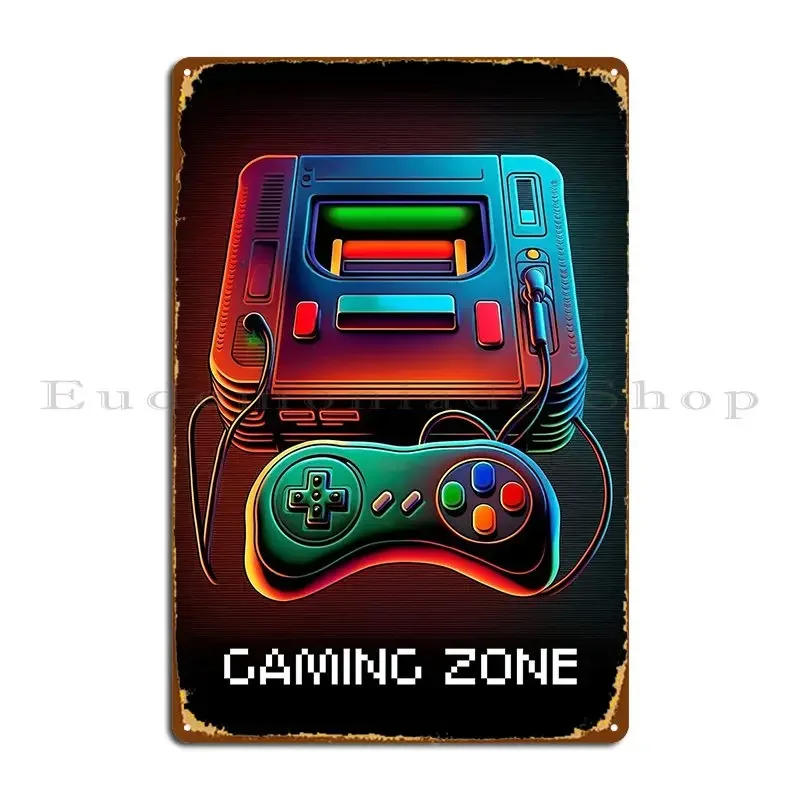 Retro Gaming Zone Metal Sign P - огляд і ціна Retro Gaming Zone