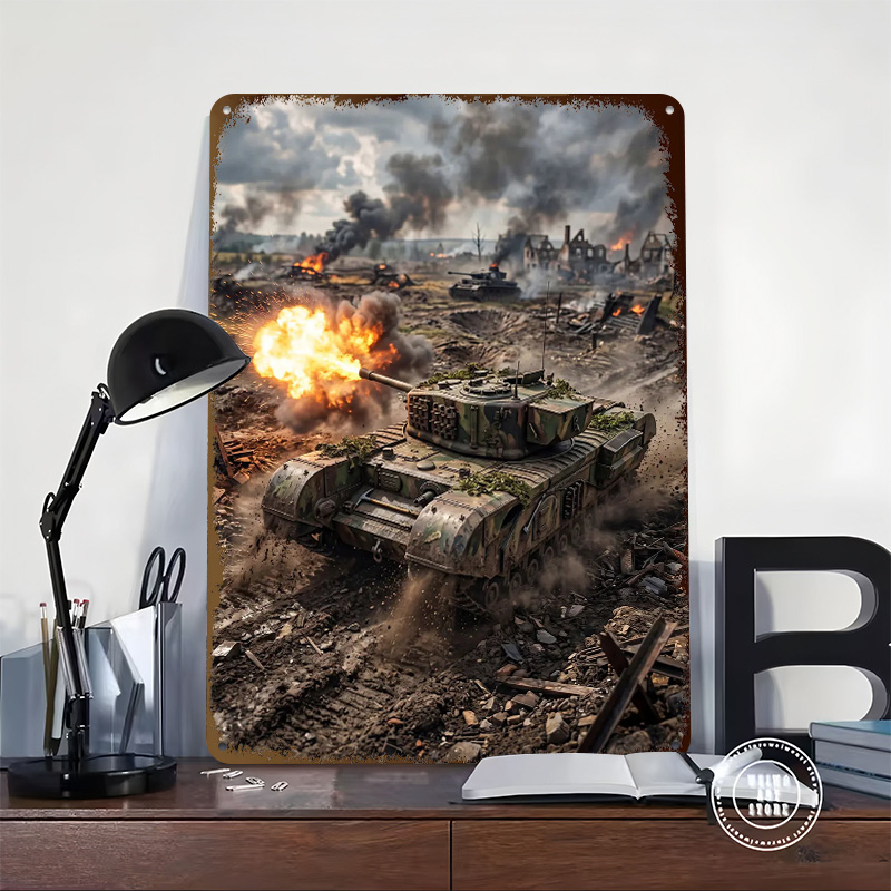Tank Firing in War Zone Poster - огляд і ціна Retro Gaming Zone