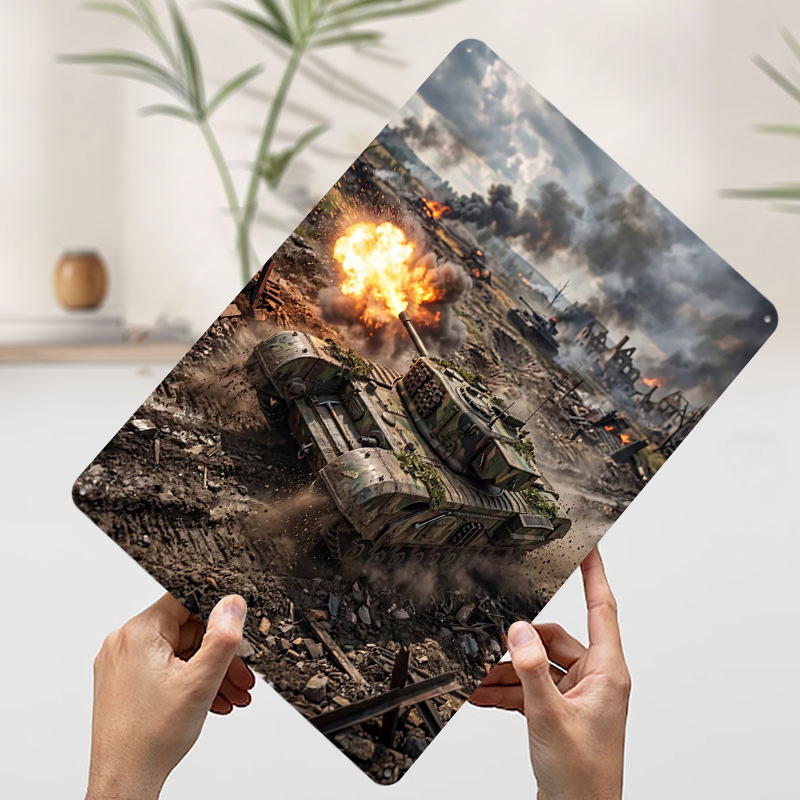 Tank Firing in War Zone Poster - огляд і ціна Retro Gaming Zone