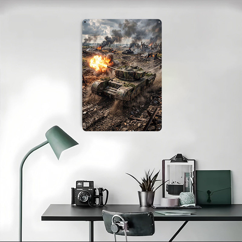 Tank Firing in War Zone Poster - огляд і ціна Retro Gaming Zone