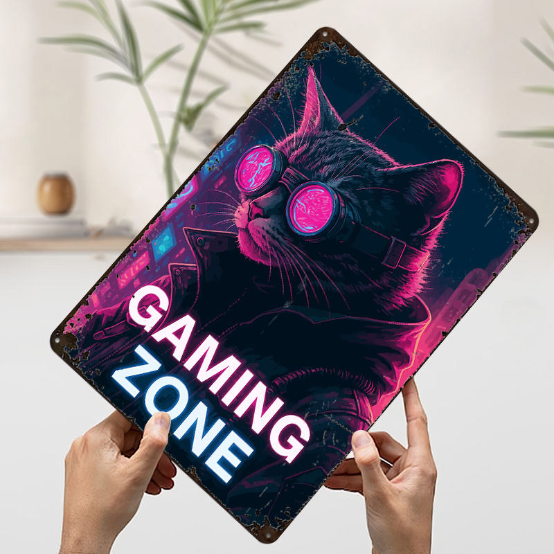 Cyberpunk Cat Gaming Zone Tin  - огляд і ціна Retro Gaming Zone