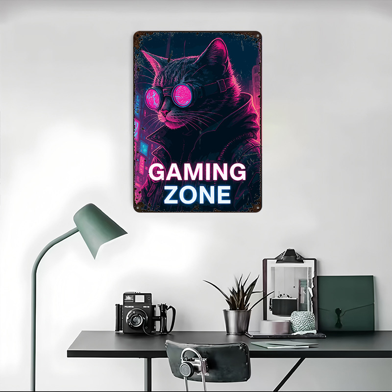 Cyberpunk Cat Gaming Zone Tin  - огляд і ціна Retro Gaming Zone