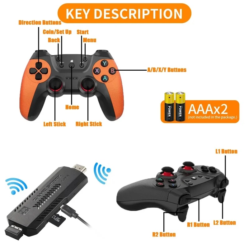 X2 Ultra Pro Retro Game Stick  - огляд і ціна Retro Gaming Arcade Console