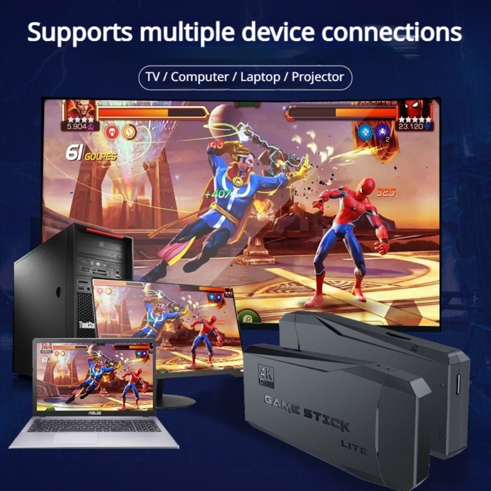 Portable 4K Retro Game Stick C - огляд і ціна Retro Gaming Arcade Console