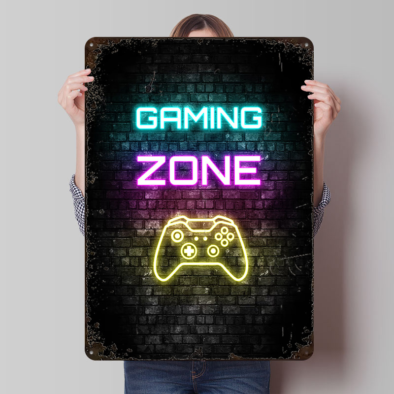 Gaming Zone Neon Sign on Brick - огляд і ціна Retro Gaming Zone